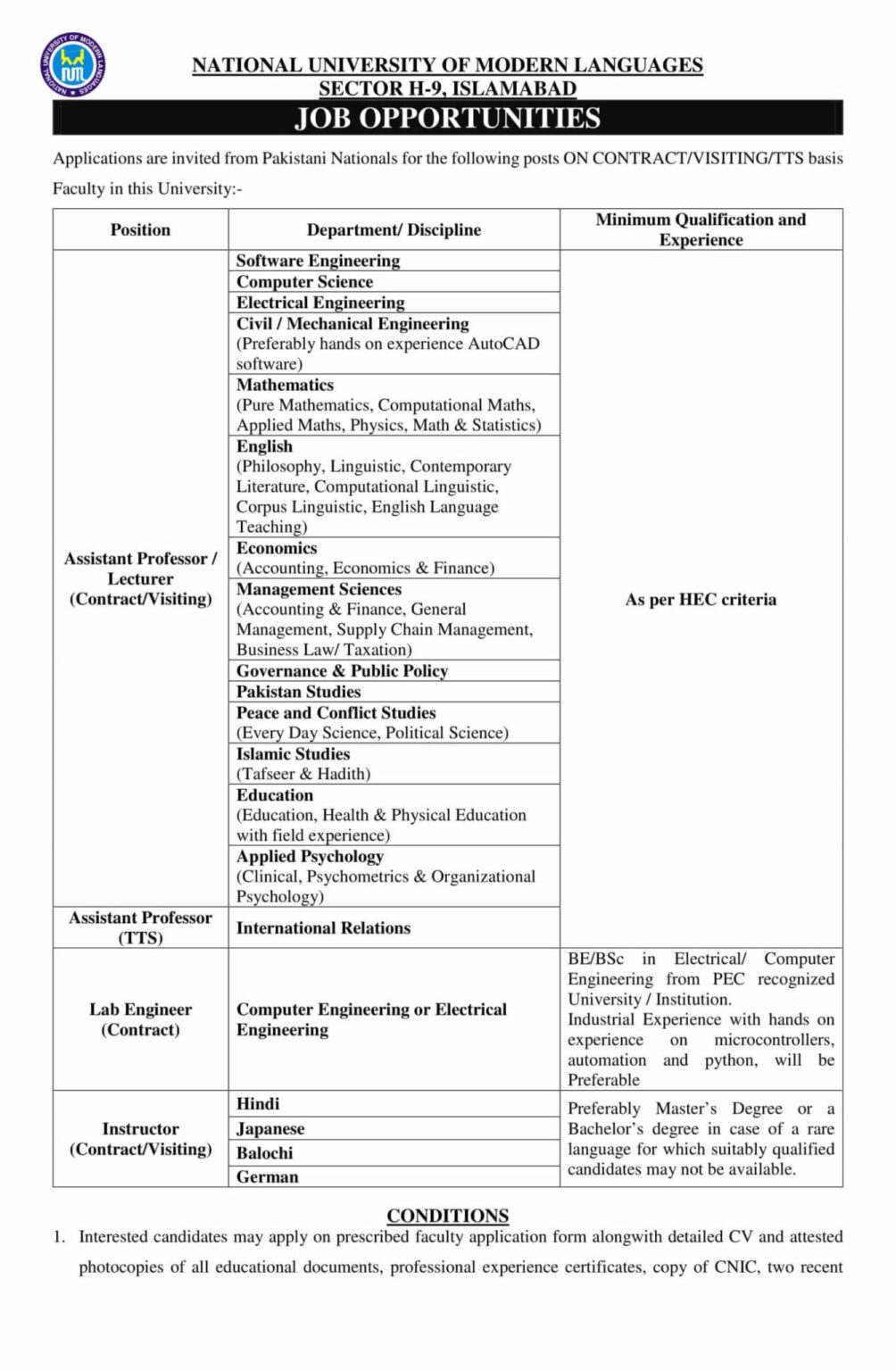 national-university-of-modern-languages-numl-islamabad-jobs-2020-jobs