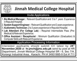 JMCH Karachi Jobs 2020